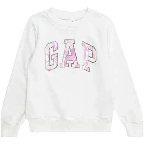 GAP Sweater majica grafit siva / ružičasto crvena / pastelno roza / bijela