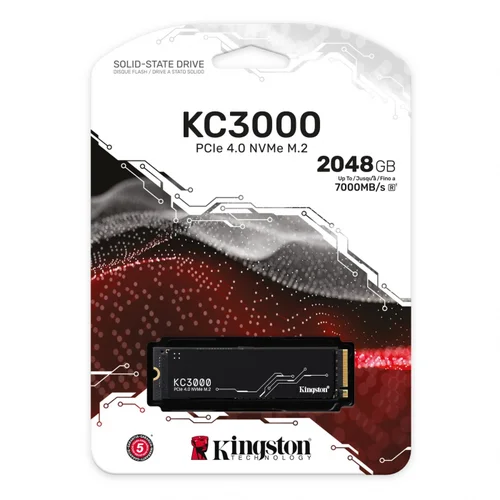 Kingston SSD 2TB KC3000M.2, NVMe PCIe Gen...