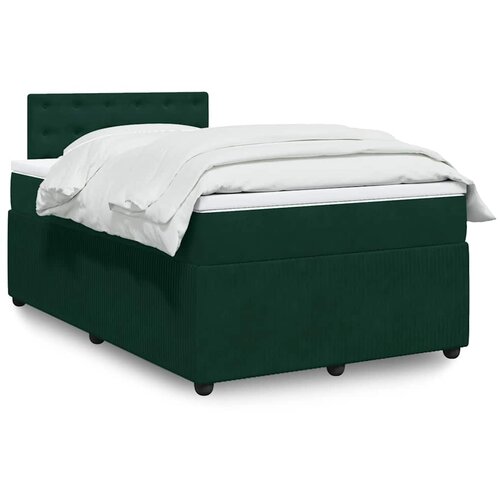 Box spring krevet s madracem tamnozeleni 120x200 cm bar&scaron;unasti Cijene