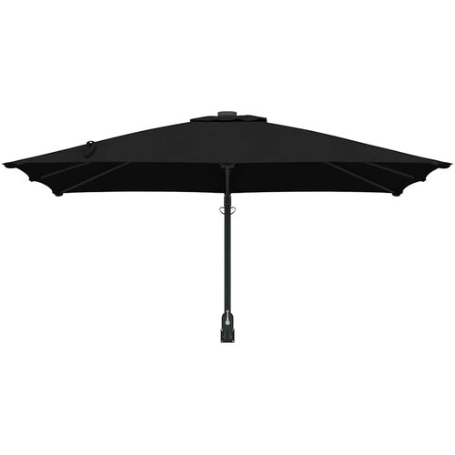  Vrtni suncobran Crna 248,5 x 247,5 x 160 cm Poliester i čelik Slike