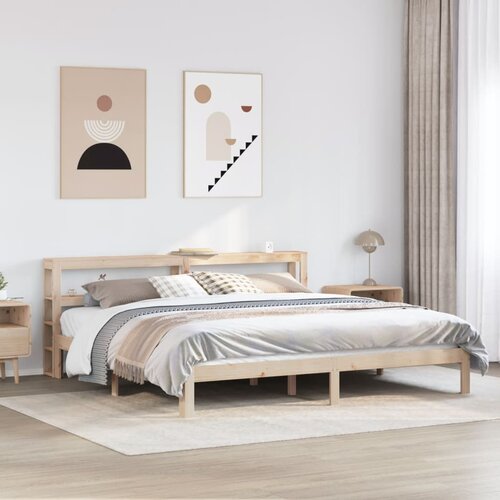  Okvir kreveta s uzglavljem 180 x 200 cm masivna borovina Cijene