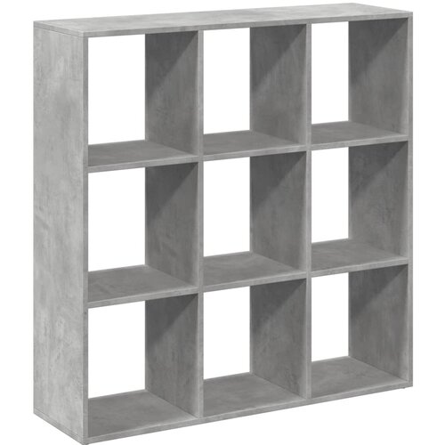 VidaXL Pregrada s knjižno omaro betonsko siva 102x29x103,5cm inž. les, (22009662) Slike