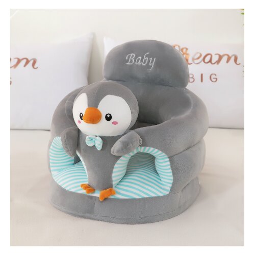 BABYLINE Foteljica za bebe Pingvin A12, Siva Slike