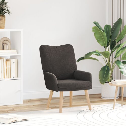 vidaXL Sprost chair Temno siva vlakna, podobna volni Cene