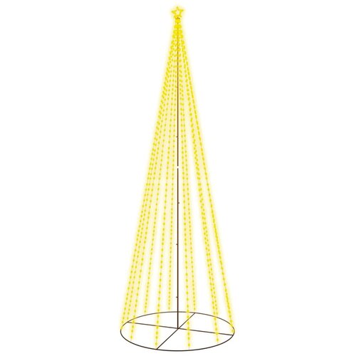  Stožasto božićno drvce toplo bijelo 732 LED žarulje 160x500 cm Slike