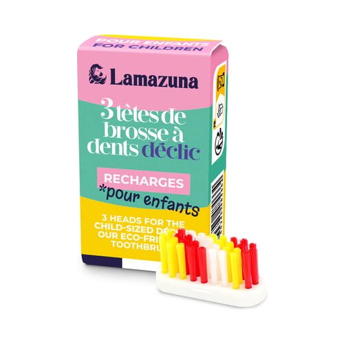 Lamazuna Set od 3 glave za dječje četkice za zube Cijene