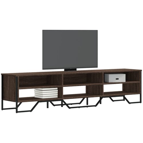 VidaXL TV omarica rjav hrast 180x34x41 cm inženirski les Slike