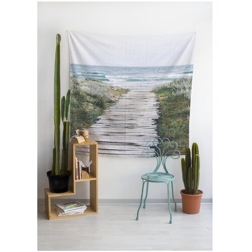 Really Nice Things Tapiserija iz mikrovlaken Beach Way, 140 x 140 cm Slike