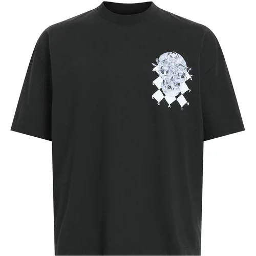 AllSaints Majica 'GRID' črna / bela
