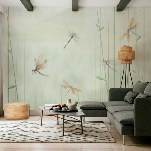  Foto tapeta - Dragonflies in the Meadow 490x350 Samoljepljiva Cene
