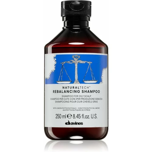 DAVINES Naturaltech Rebalancing Shampoo šampon za dubinsko čišćenje masnog vlasišta 250 ml