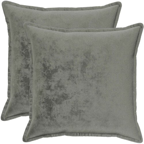  Presvlaka za jastuk 2 pcs HOUTEN Tamnosiva 55 x 55 cm Flanel Slike