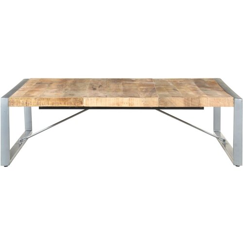 Maison Chic Klubska mizica - kavna mizica - Nizka mizica 140x140x40 cm robusten mangov les, (21754340) Slike
