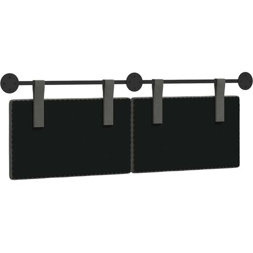  Držeće uzglavlje Tamno siva 150 x 55 x 5 cm Kordura tekstil - Tamno siva 140 cm bez LED Slike