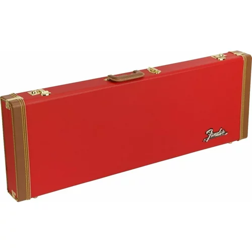 Fender Classic Series Wood Case Strat/Tele Fiesta Red Kovček za električno kitaro