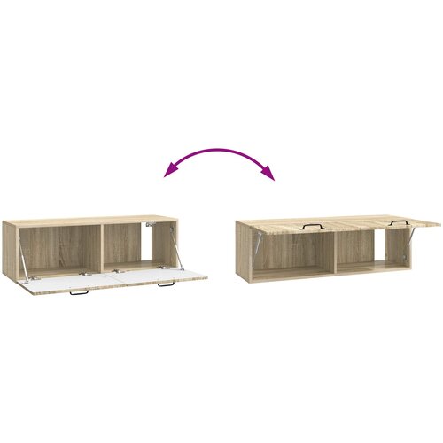  ormar za zid Hrast sonoma 98 x 31 x 30 cm Konstruirano drvo Slike