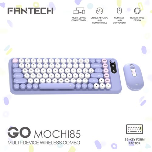 Fantech Combo miš tastatura wireless WK-898 GO mochi85 ljubičasta Cene