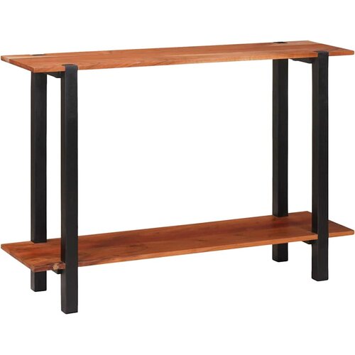  Konzolna stolica s policom Smeđa i crna 110 x 30 x 75 cm Cene
