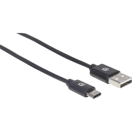 Manhattan USB 2.0 kabel tipa C mo&scaron;ki do tipa C mo&scaron;ki 480 Mbit / s 3 m črn USB kabel USB 2.0 USB-A vtič\, USB-C&reg; vtič 3.00 m črna 354936, (20416742) Cene