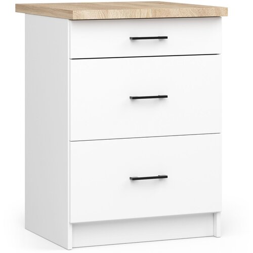 AKORD Oliwia Kuhinjska Spodnja Omarica, 3 Predali, Bela, (5000333235) Cene
