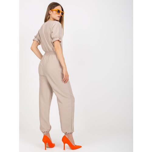 RUE PARIS Jumpsuit-CA-KO-6298.68-dark beige Cene