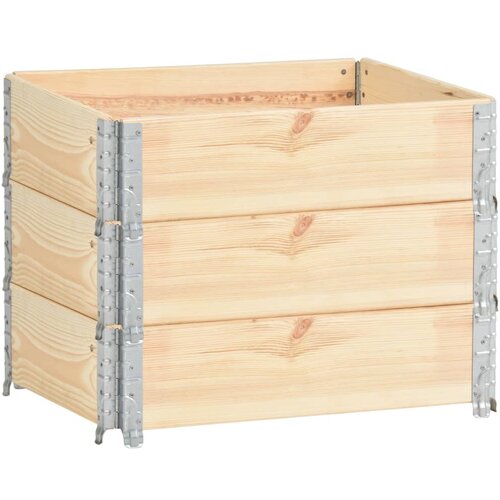 Maison Chic Visoke grede - cvetlična korita - Cvetlični Lonec 3 kosi 60x80 cm trdna borovina, (21789235) Slike