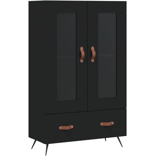 Maison Chic Visoka omara - Komoda - Predalnik črna 69,5x31x115 cm inženirski les, (21722406) Slike