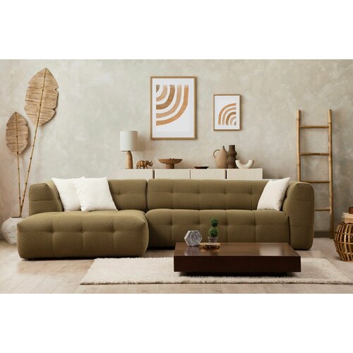 Atelier Del Sofa cady 3 seater left - khaki khaki corner sofa Slike