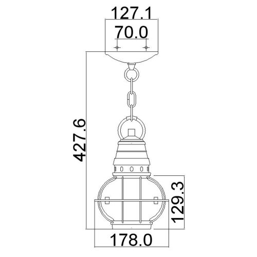 Elstead Lighting Kichler KL-BRIDGEPOINT8S - Spolja&amp;scaron;nji luster BRIDGE POINT 1xE27/60W/230V IP44 Slike