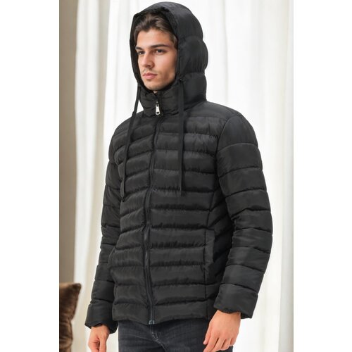 Dewberry M8658 MEN&amp;#039;S COAT-BLACK-1 Slike