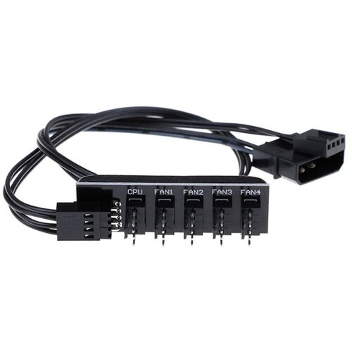 Molex Razdjelni Kabel (4-pin, 1 na 5, 40cm, crni) Cene
