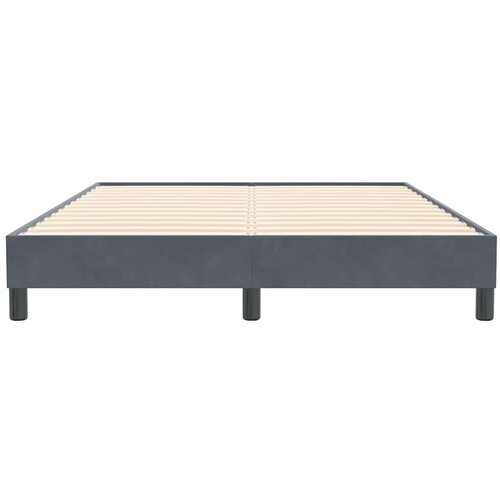 VidaXL Okvir kreveta bez madraca tamnosiva 140x210 cm bar&amp;scaron;un Slike