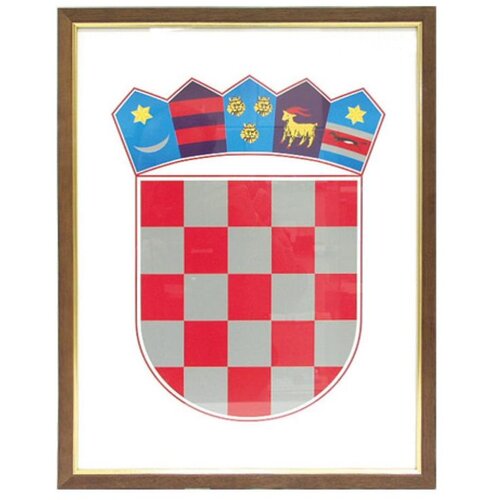 FOTEX Grb Republike Hrvatske drveni okvir, 30x40 cm Cijene