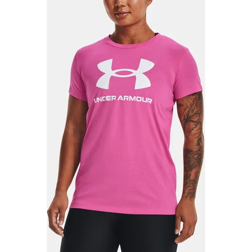 Under Armour T-Shirt UA SPORTSTYLE LOGO SS-PNK - Women