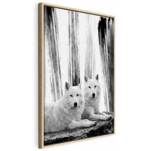  Slika - Forest Love (1 Part) Vertical 80x120 U prirodnom drvenom okviru Cene