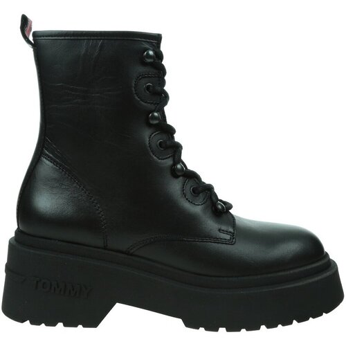Tommy Hilfiger Gležnjarji Lace Up Črna Cene