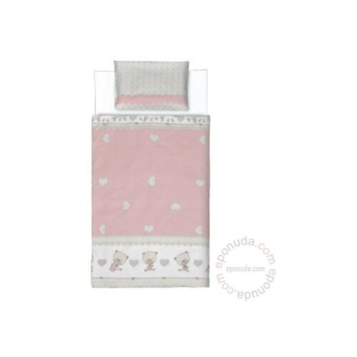 Baby Textil bebi posteljina Rose mede, 80x120cm Slike