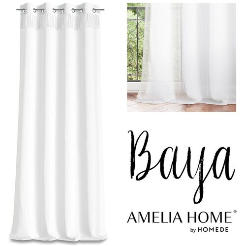  Curtain BAYA color white eyelets veil 140x250 ameliahome Cijene
