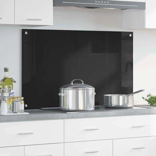 VidaXL kuhinjski za&amp;scaron;tita crna 100 x 60 x 0.8 cm Slike