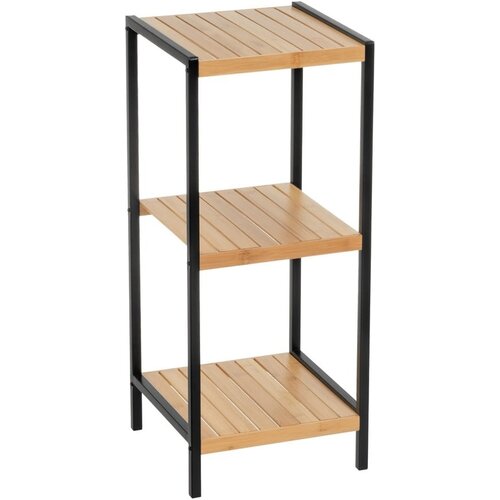 Casa Selección Bambusov regal v črni in naravni barvi 30x70 cm – Cene