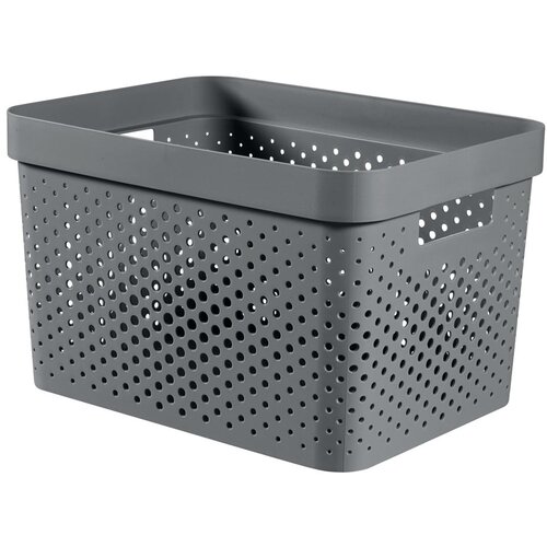 Curver siva košara za shranjevanje Infinity Dots, 17 l Cene