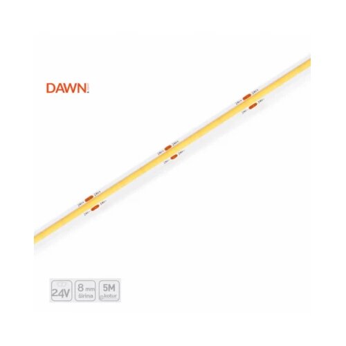 Dawn led traka hl cob ww 24V IP20 (5met, 9.6W/m, 8mm) Slike