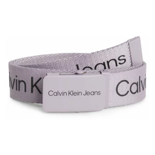 Calvin Klein Jeans Otroški pas Canvas Logo Belt IU0IU00125 Vijolična