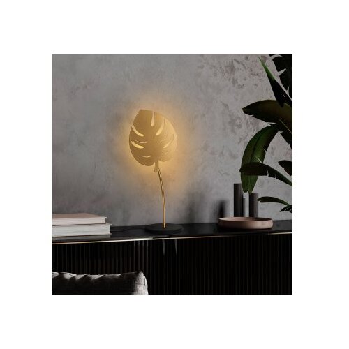 Opviq Stona lampa Leaf-15325, Zlatno-crna Slike