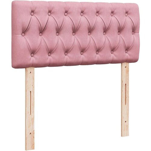 vidaXL Box spring postelja z vzmetnico roza 80x200 cm žamet Cene