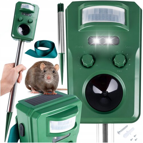  Ultrazvočni solarni aku. 1200mAh LED odganjalec živali s senzorjem gibanja Cene