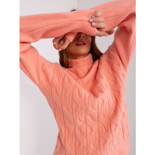Wool Fashion Italia Sweater-AT-SW-23401.97P-Peach Cene