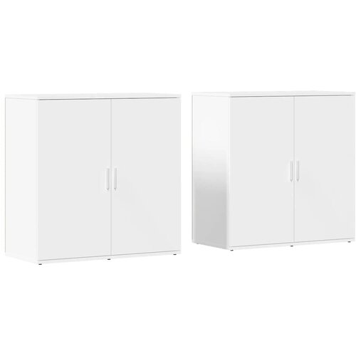  Komoda 2 kom bijeli 79x38x80 cm od konstruiranog drva Slike