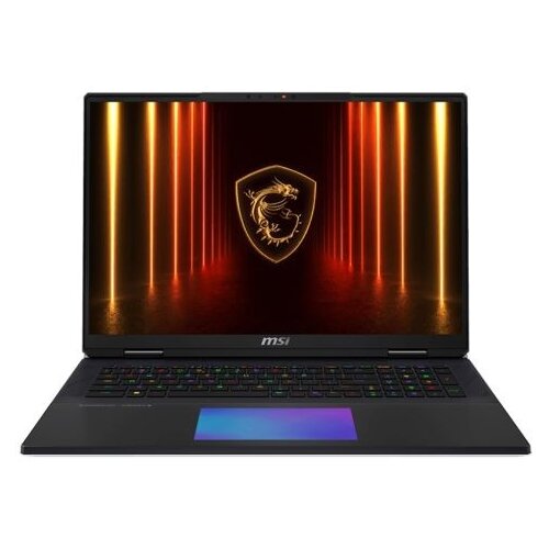 MSI Titan 18 HX AI A2XWJG (Midnight Black, Metal+MgAl) 24-Core Ultra 9 285HX 2.8-5.5GHz/40MB 64GB 4TB NVMe 18” UHD+ (3840x2400) IPS 120Hz 100% DCI-P3 RTX-5090/24G 2.5-GLan WiFi7 BT5.4 Per-Key RGB Backlite &Touchpad FPR TB5 6xSpk 99.9 9S7-182421-624 Cene