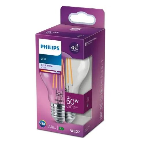 Philips led sijalica filament E27 7W nw 4000K Slike